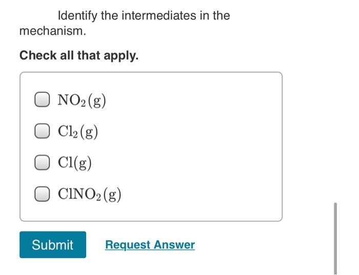 Solved Consider The Following Two Step Mechanism For A Chegg