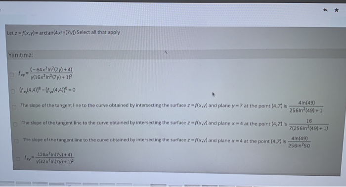 Solved Let Z F X V Arctan X In Select All That Chegg