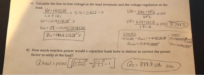 A Balanced Delta Connected Load Absorbs W At A Chegg