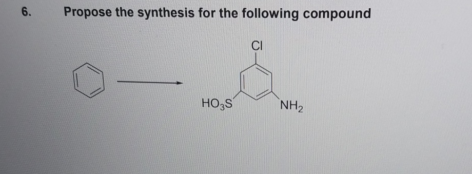 Solved Propose The Synthesis For The Following Compound