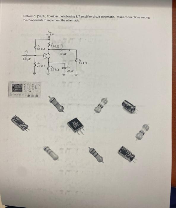 Solved Problem Pts Consider The Following Bjt Chegg