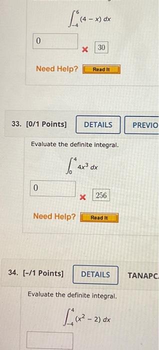 Solved X Dx Points Evaluate The Definite Chegg