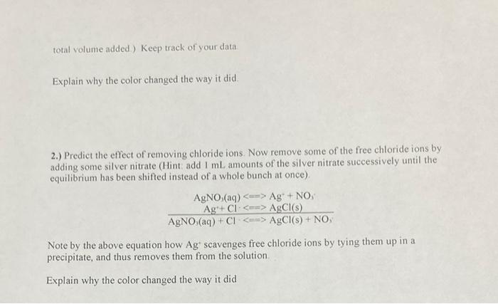 Solved Show All Calculation For The Cquilibrium Constants Chegg