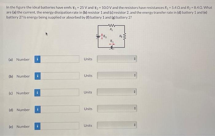 Solved In The Figure The Ideal Batteries Have Emfs V Chegg