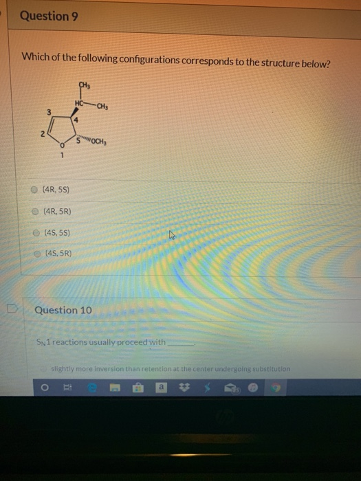 Solved Question 9 Which Of The Following Configurations Chegg