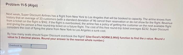 Solved Next Week Super Discount Airlines Has A Flight From Chegg