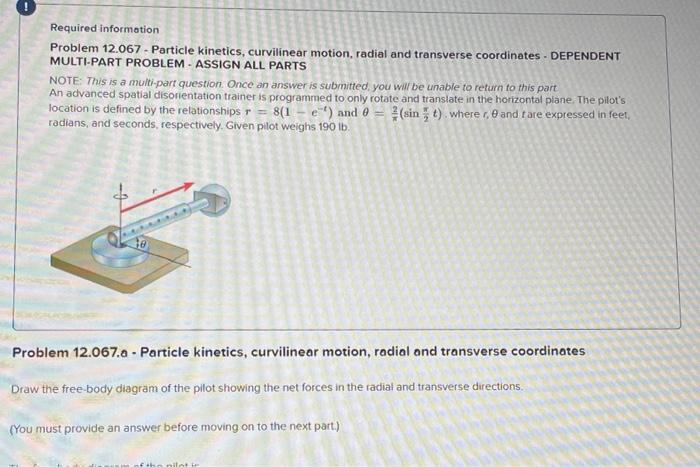 Solved Required Information Problem 12 067 Particle Chegg