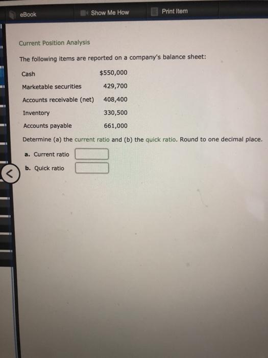 Solved EBook Show Me How Print Item Current Position Chegg