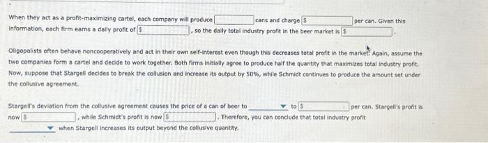 Solved 2 Devlating From The Colluslve Outcome Stargell And Chegg