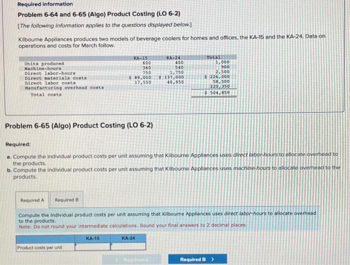 Solved Required Information Problem And Algo Chegg