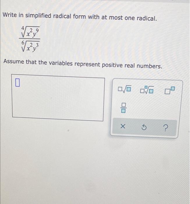 Solved Write In Simplified Radical Form With At Most One Chegg