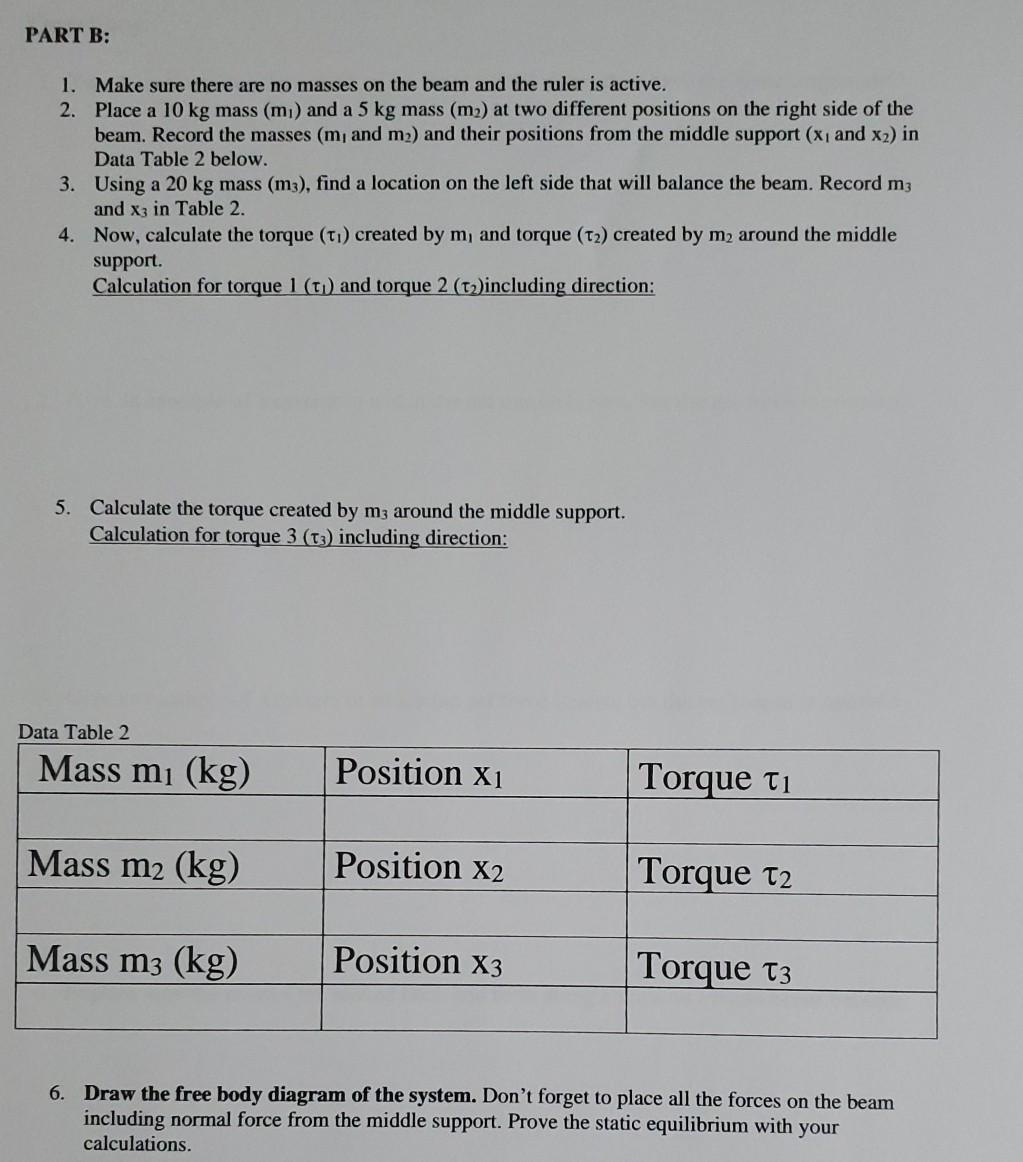 Solved Torque And Static Equilibrium Phet Lab Introduction Chegg