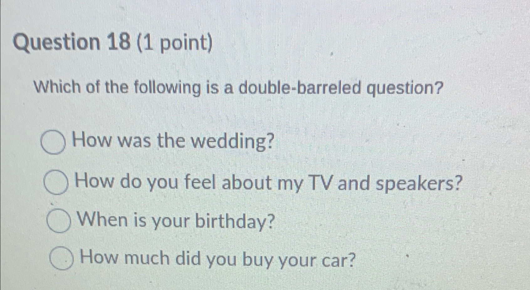 Solved Question Point Which Of The Following Is A Chegg