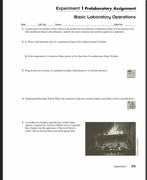 Solved Experiment Prelaboratory Assignment Basic Chegg