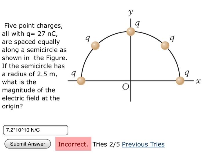 Solved у 19 9 a Five point charges all with q 27 nC are Chegg