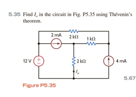 Solved Find Io In The Circuit In Fig P Using Chegg