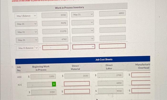 Pharoah Company Uses A Job Order Cost System On May Chegg