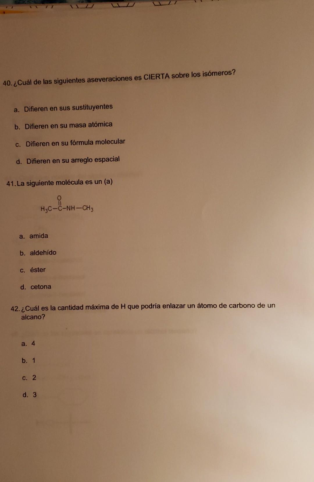 40 Cuál de las siguientes aseveraciones es CIERTA Chegg