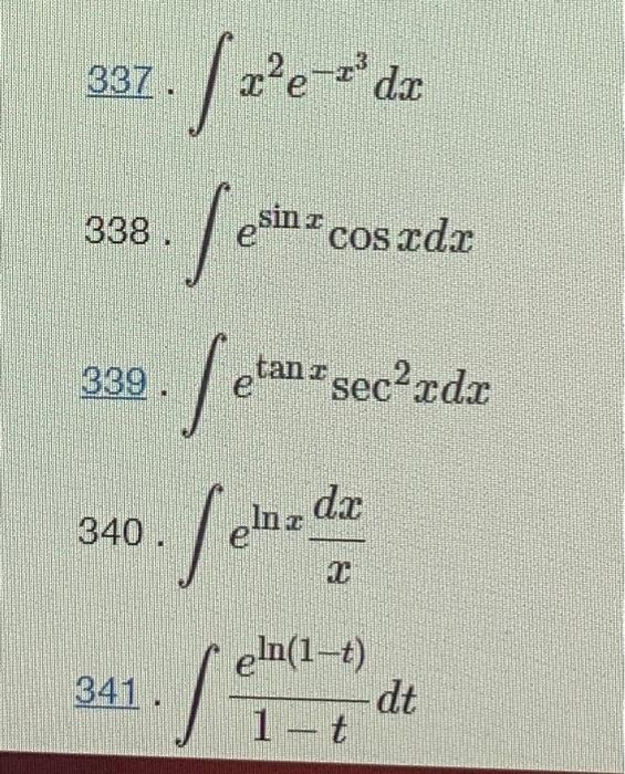 Solved In The Following Exercises Find Each Indefinite Chegg