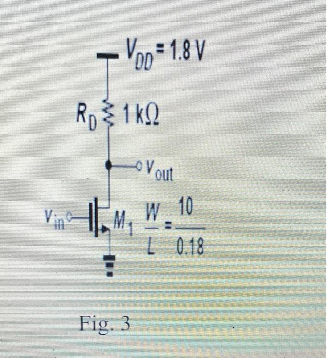 Solved 3 Calculate The Small Signal Voltage Gain Of The CS Chegg