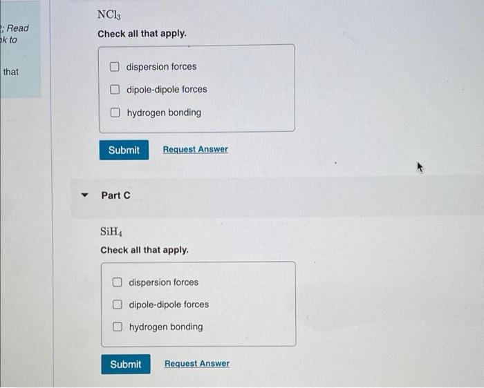 Solved Read K To Ncl Check All That Apply That Dispersion Chegg