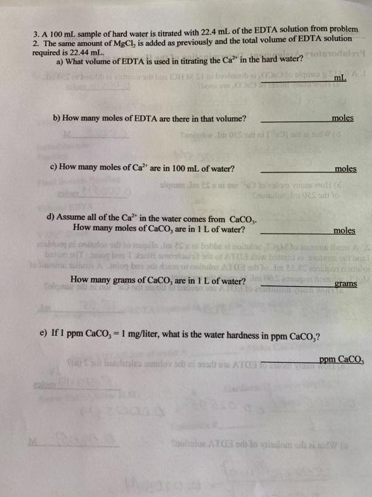 Solved 0 00512uo Prelaboratory Assignment Determination Of Chegg