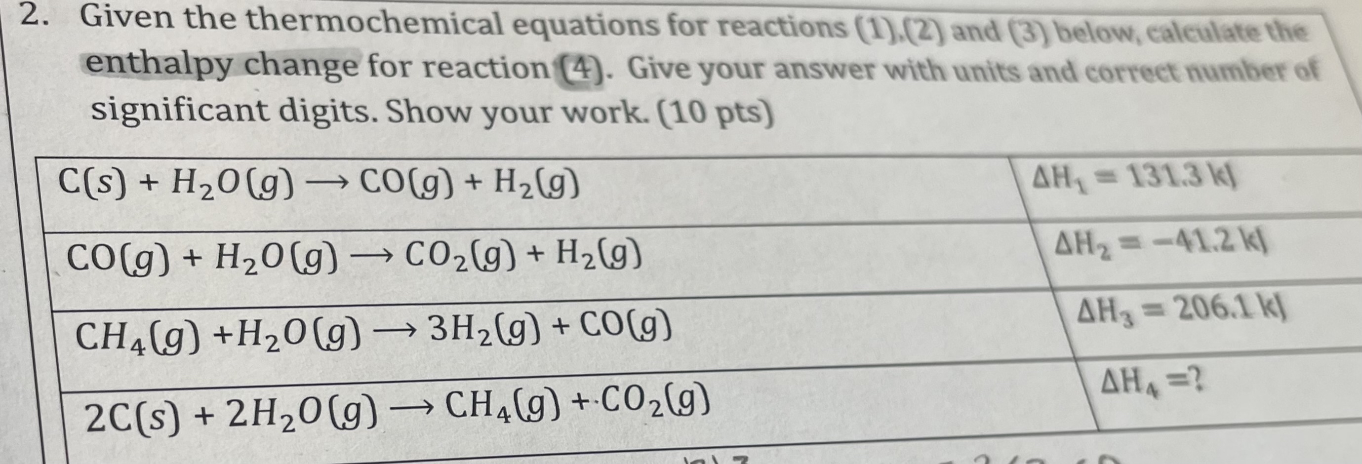 Solved Given The Thermochemical Equations For Reactions Chegg