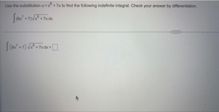 Solved Use The Substitution U X X To Find The Following Chegg