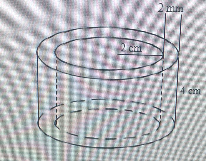 Solved Determine The Volume Of Silver Needed To Make The Chegg