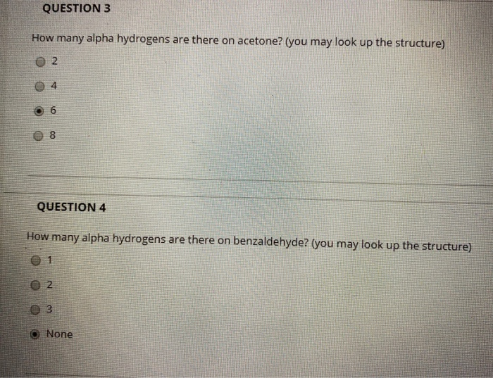 Solved QUESTION 3 How Many Alpha Hydrogens Are There On Chegg