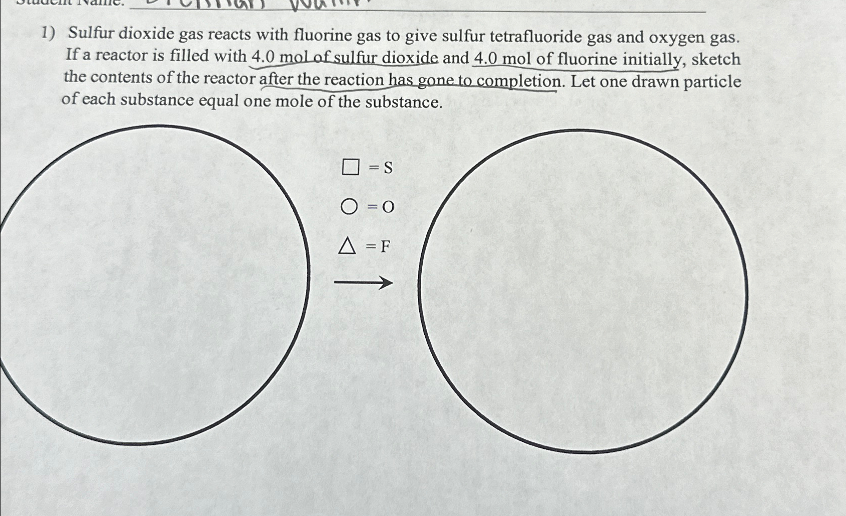 Solved Sulfur Dioxide Gas Reacts With Fluorine Gas To Give Chegg