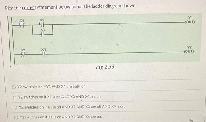 Solved Pick The Correct Statement Below About The Ladder Chegg