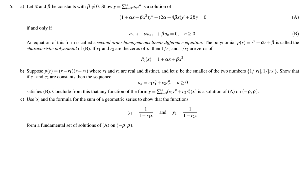 Solved a Let α and β be constants with β0 Show Chegg