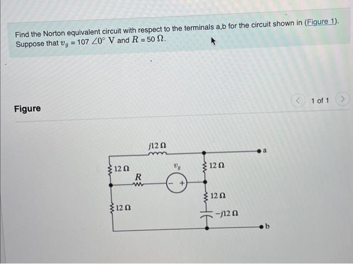 Solved Find The Norton Equivalent Circuit With Respect To Chegg