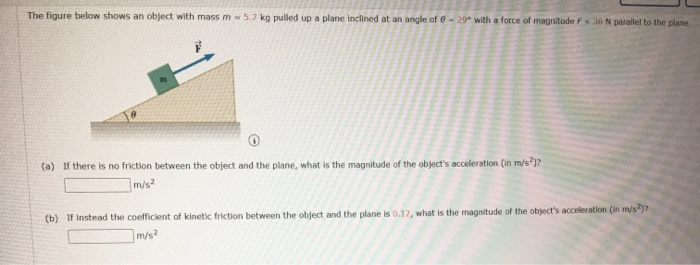 Solved The Figure Below Shows An Object With Mass M 5 7 Kg Chegg