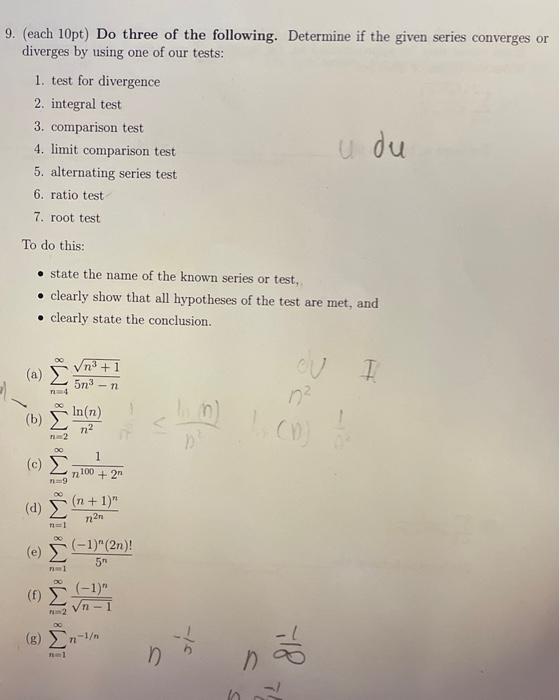 Solved Each Pt Do Three Of The Following Determine Chegg