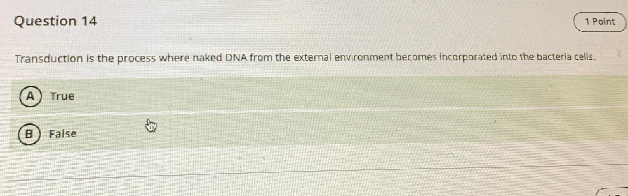 Solved Question Transduction Is The Process Where Naked Chegg