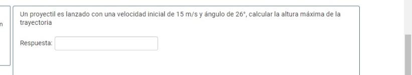 Solved Un Proyectil Es Lanzado Con Una Velocidad Inicial De Chegg