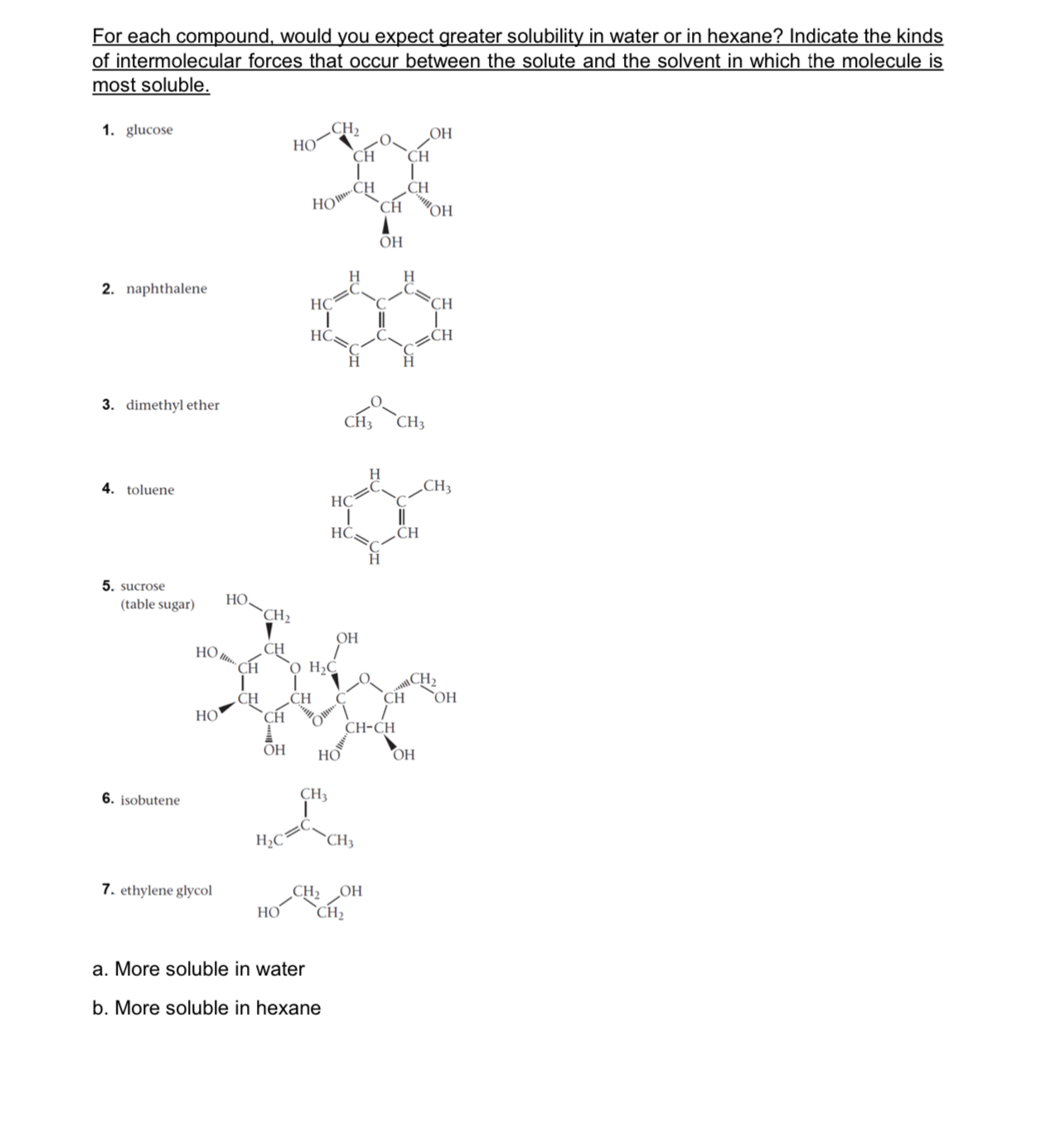 Solved For Each Compound Would You Expect Greater Chegg