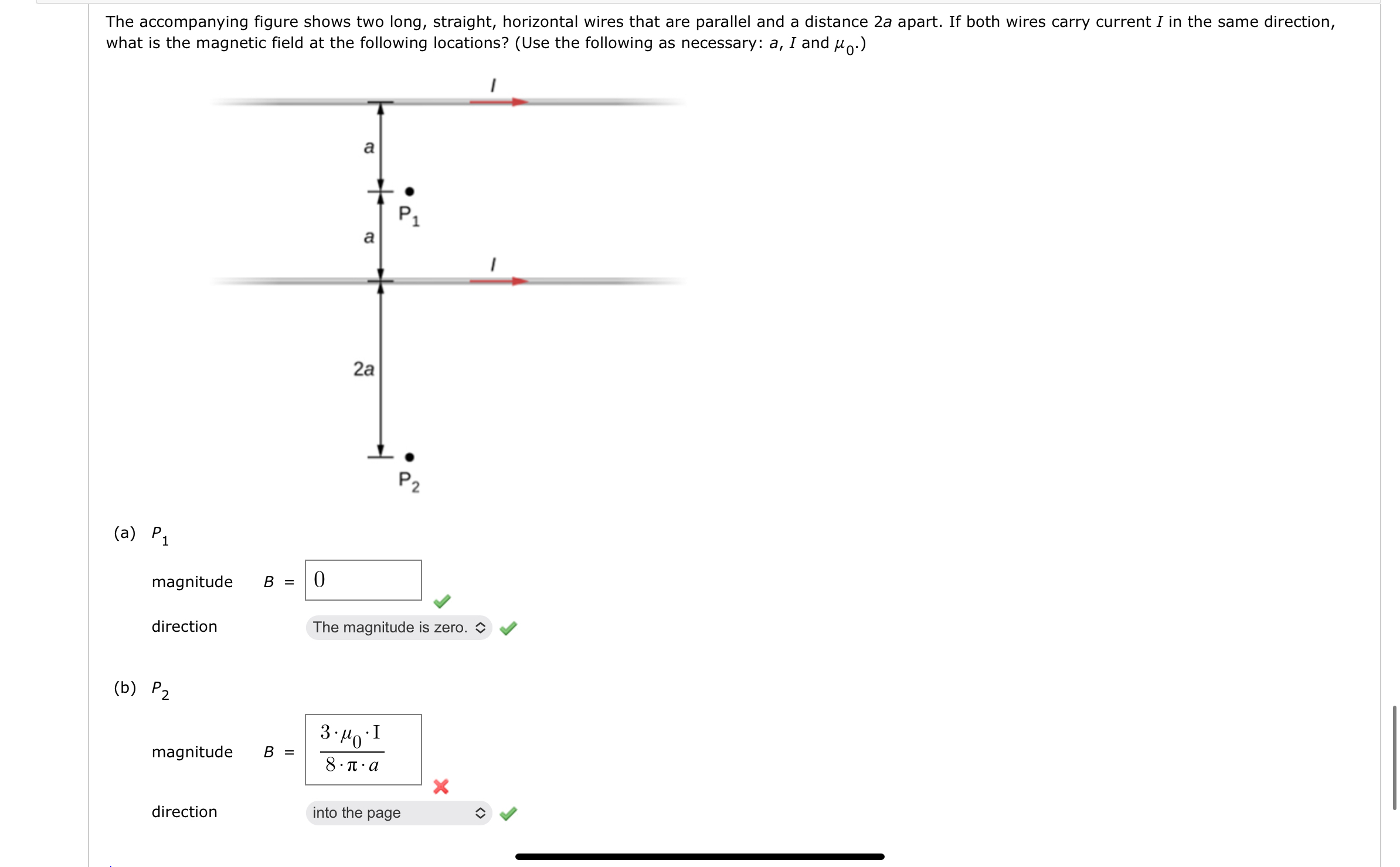 Solved The Accompanying Figure Shows Two Long Straight Chegg