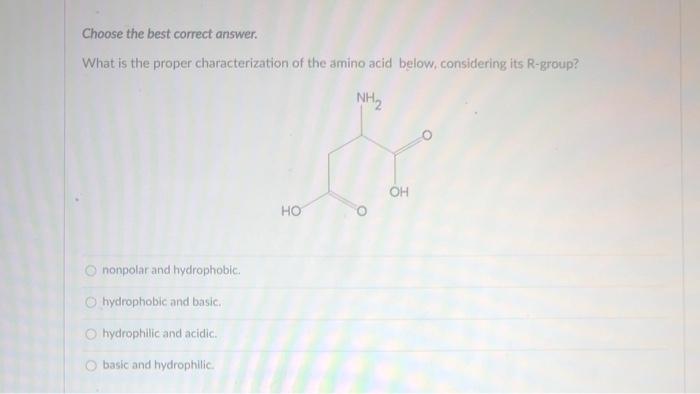 Solved Choose The Best Correct Answer What Is The Proper Chegg