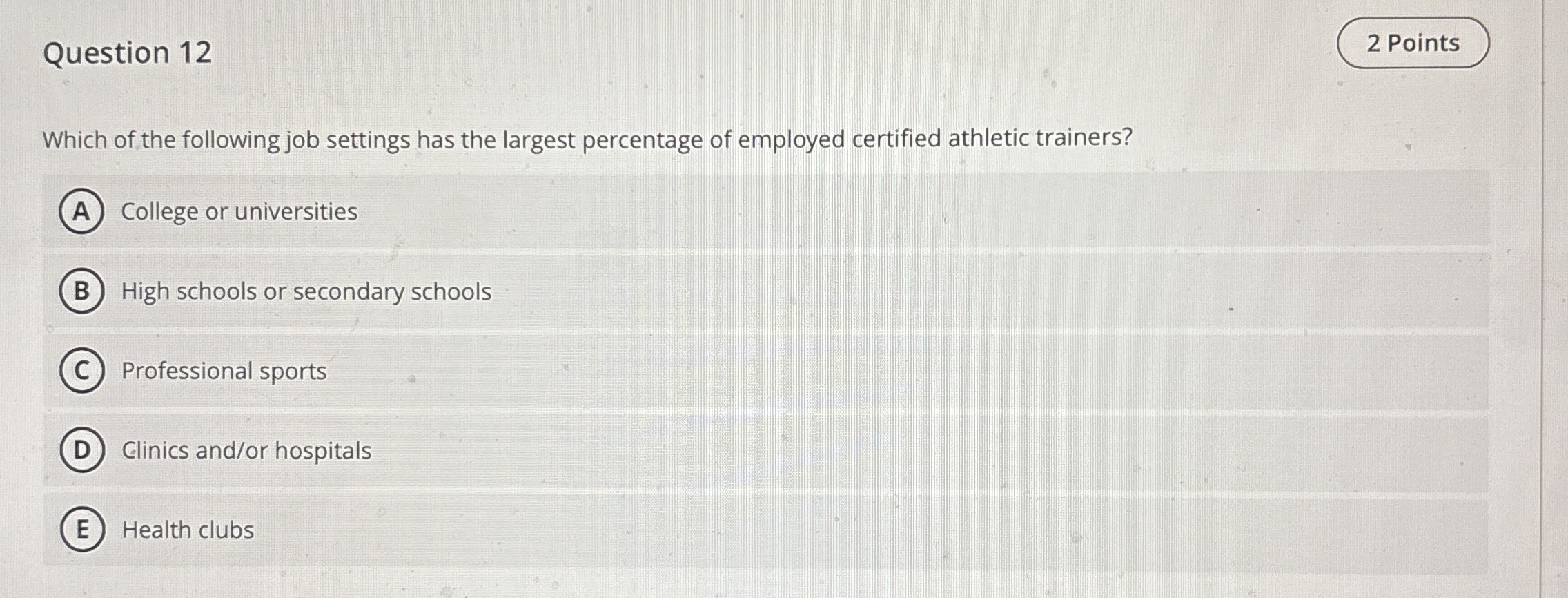 Solved Question Pointswhich Of The Following Job Chegg