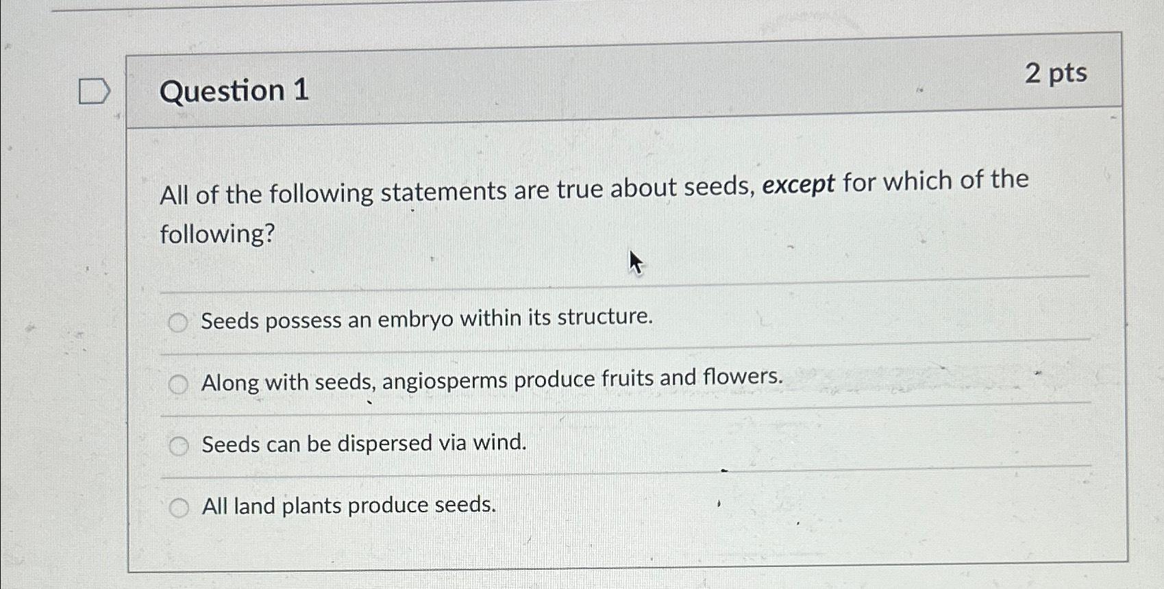 Solved Question 12 PtsAll Of The Following Statements Are Chegg