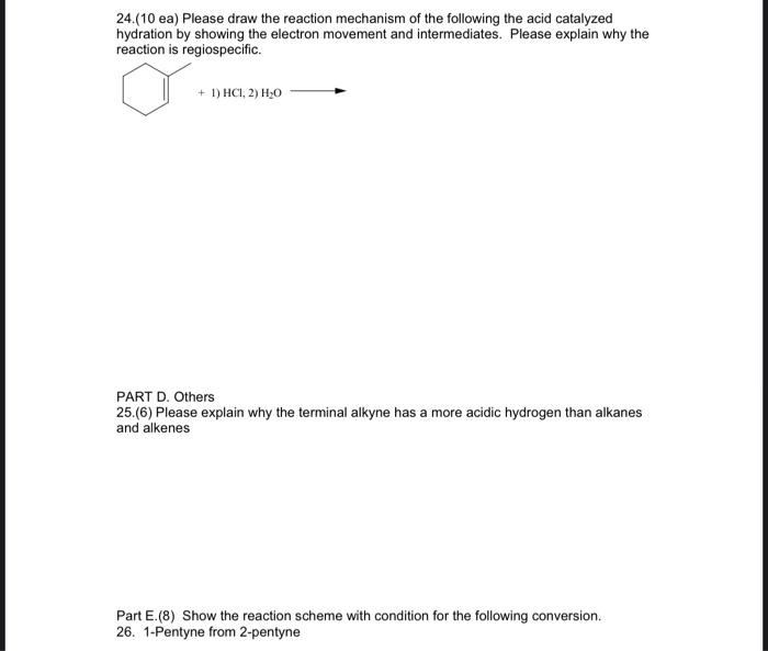 Solved Which Of The Following Us A Trisubstituted Alkene Chegg