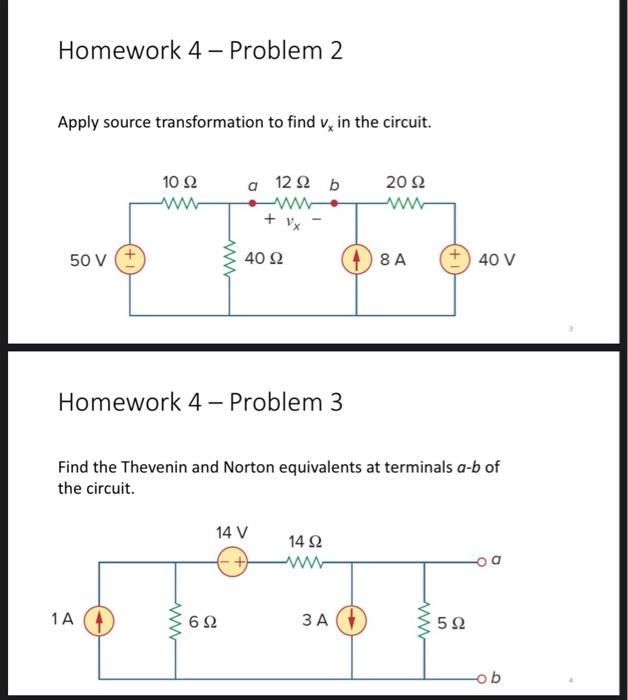 Solved Apply Source Transformation To Find Vx In The Chegg