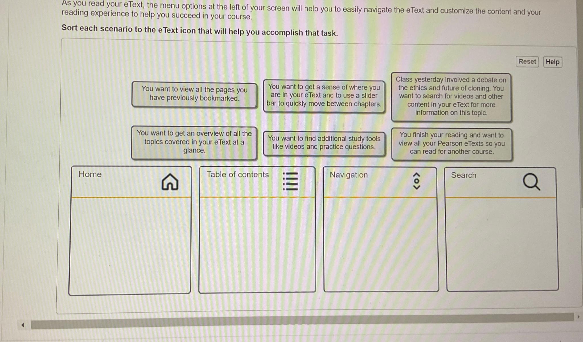 Solved As You Read Your Etext The Menu Options At The Left Chegg