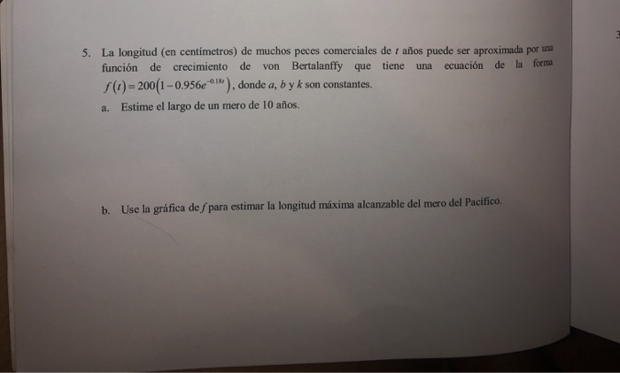 Solved La Longitud En Cent Metros De Muchos Peces Chegg