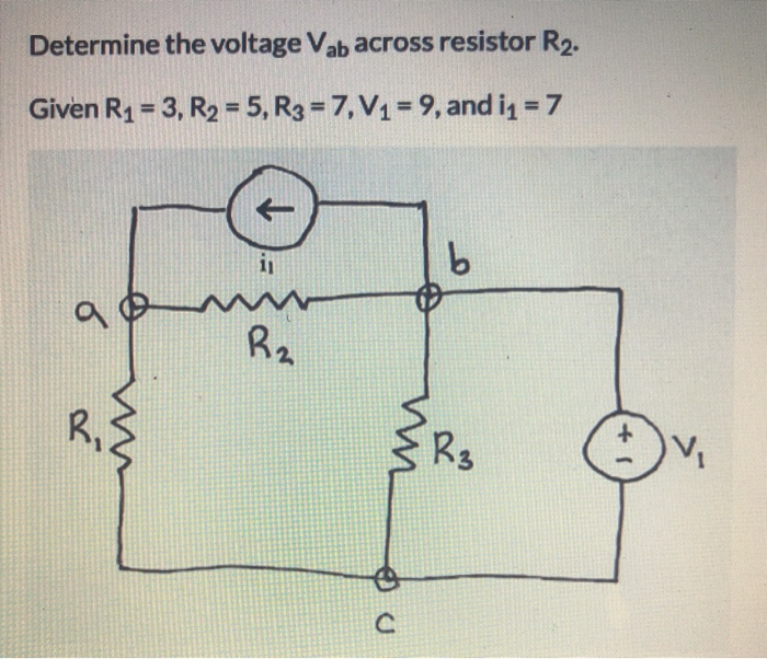 Solved Determine The Voltage Vbd Across Resistor R Give R Chegg