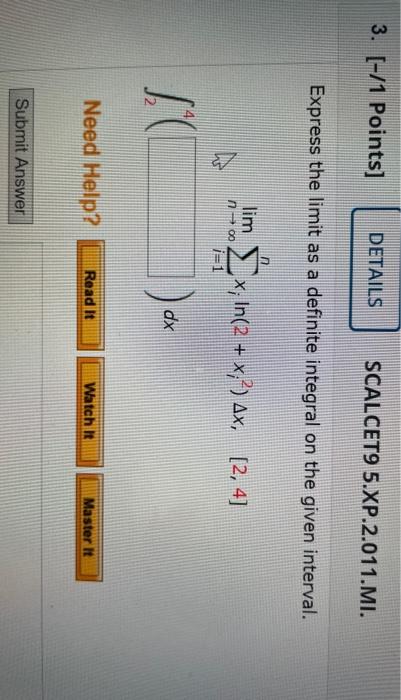 Solved Points Details Scalcet Xp Mi Chegg