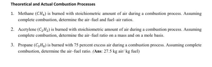 Solved 1 Methane CH4 Is Burned With Stoichiometric Amount Chegg